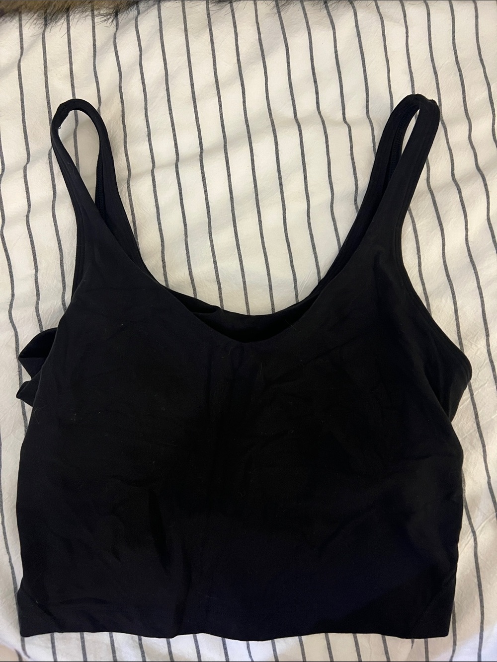 lululemon athletica Black Scoop Sports Bra